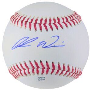 Cole Winn Autographed Baseball Proof Photo - Genuine Texas Rangers Memorabilia